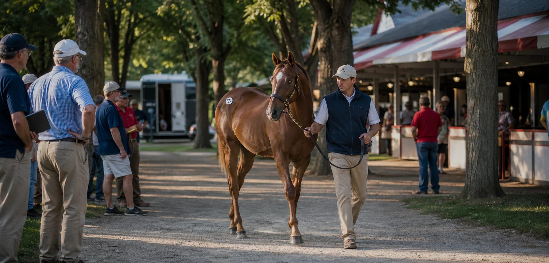 Fasig-Tipton Saratoga Sale horse transport