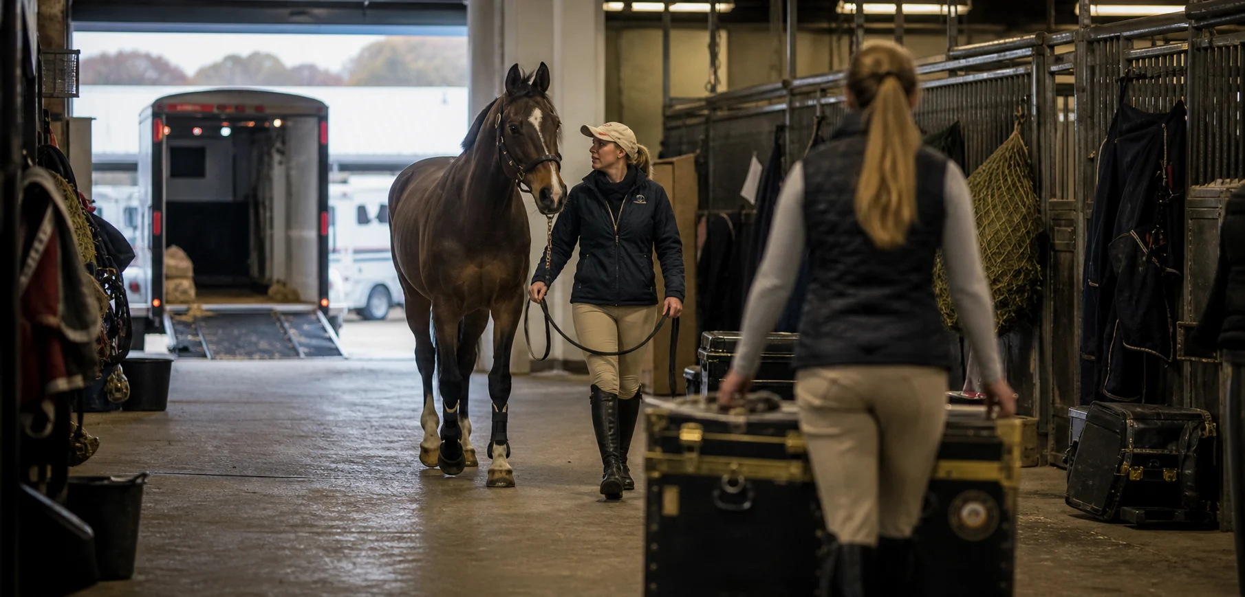Pennsylvania National Horse Show horse transport
