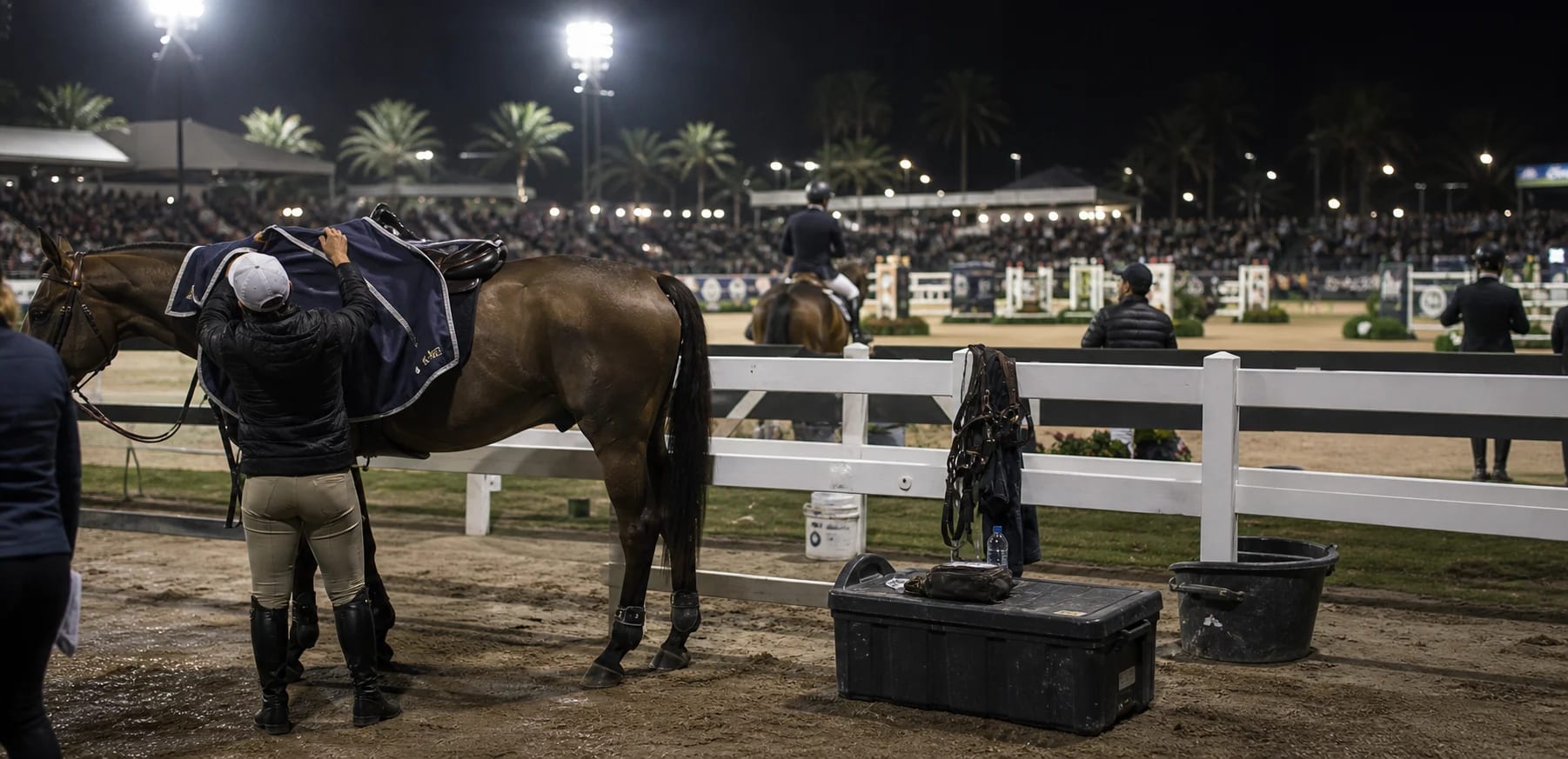 WEF Saturday Night Lights horse transport