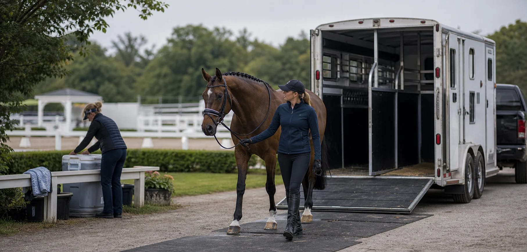 Dressage horse transport horse transport