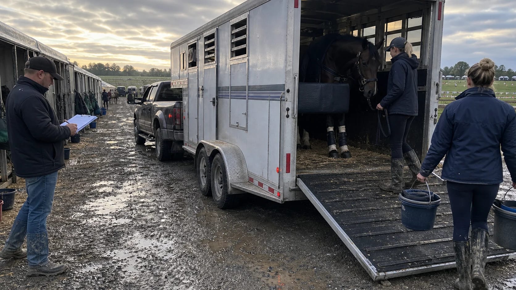 Eventing horse transport horse transport