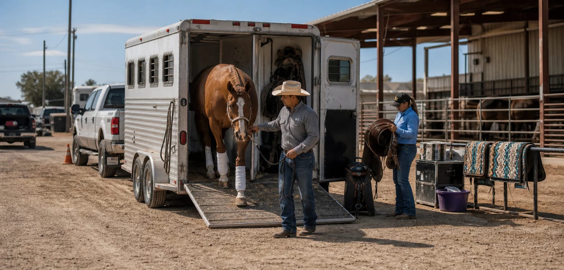 Western and Quarter Horse transport horse transport